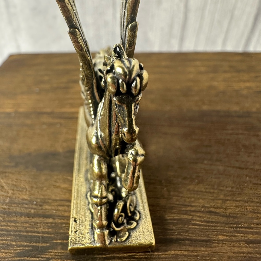 Mini Brass Pegasus Figurine - Picture 8 of 9